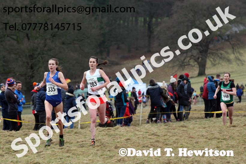 Senior women, 2018 Northern Cross Country Champs., Harewood House, Leeds. Photo: David T. Hewitson/Sports for All Pics